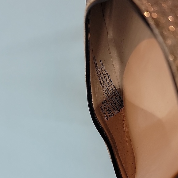 BCBGMAXAZRIA Koda Black Silver Sparkly Vero Cuoio Heels Size 8 - Picture 6 of 16